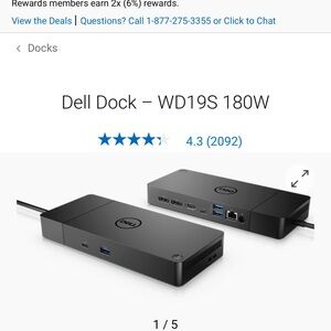 Dell Black USB Hub for Laptops